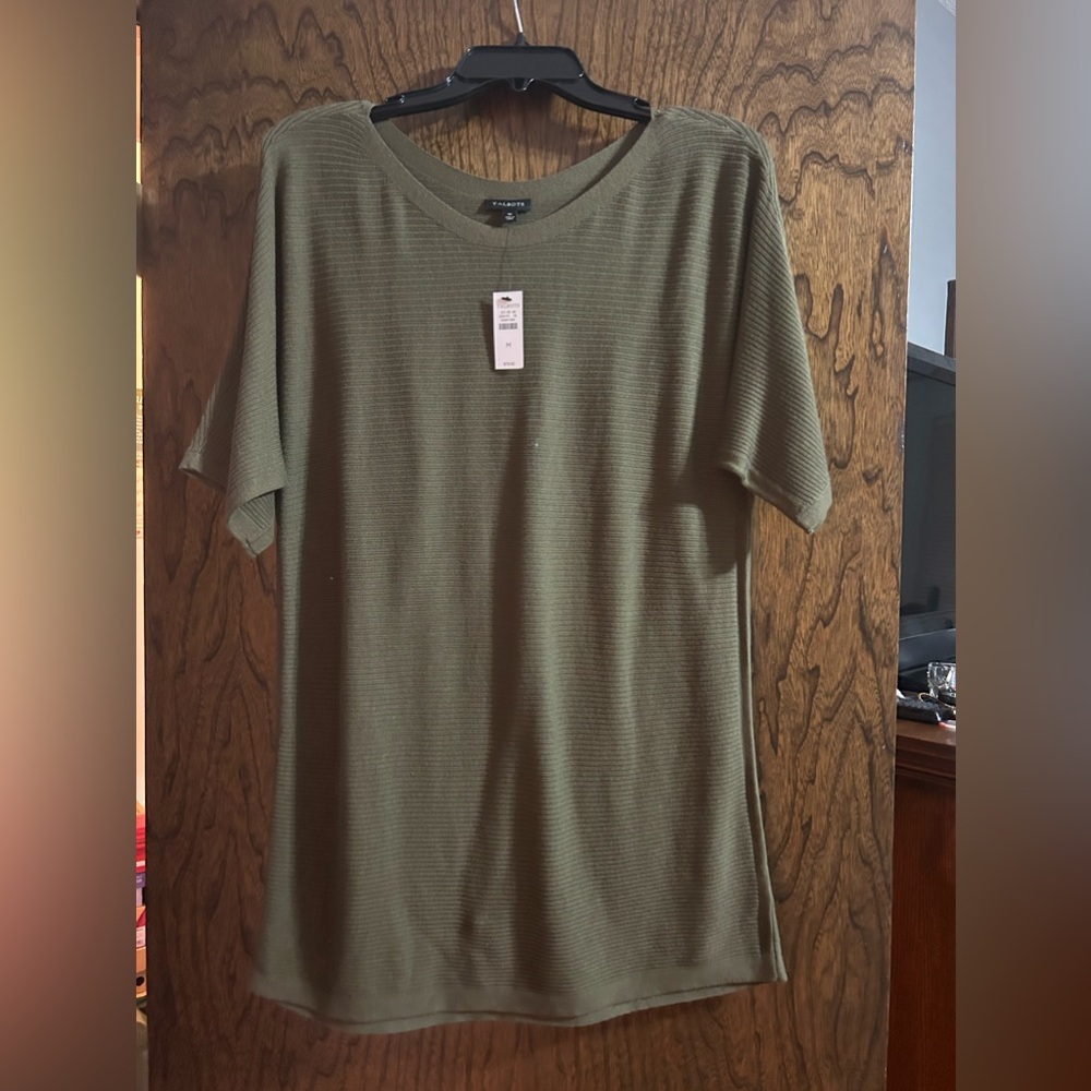 Talbots over sized shortsleeve sweatshirt - new with tags- women’s medium